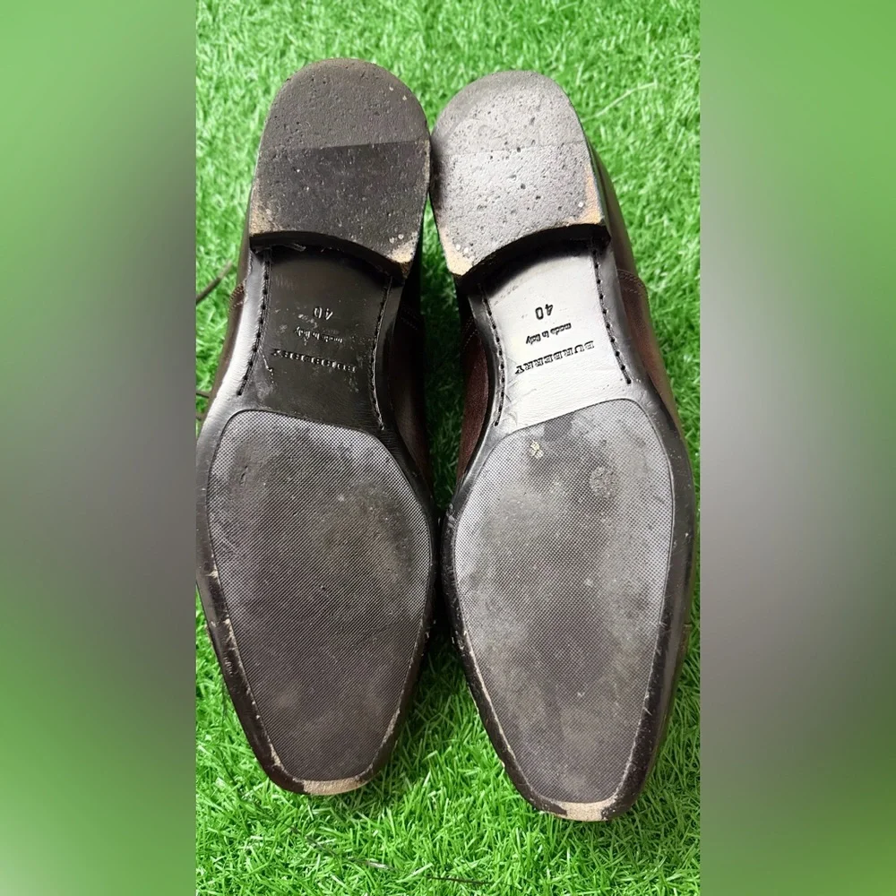 Burberry Men's‎ Brown Leather Dress Shoes Size 40